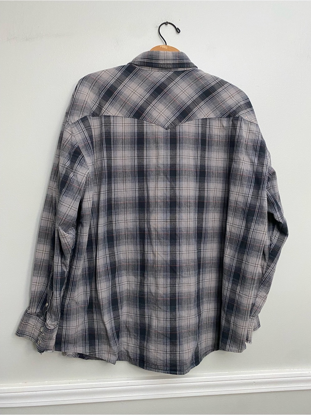 Vintage Jesse James West Coast Choppers Flannel Pearl Snap Moto Shirt - XL - Picture 2 of 4